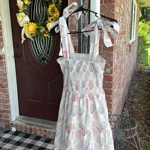 Kathleen Maeve Taylor Seashells Mini Dress